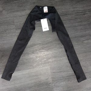 Gymshark vital seamless long sleeve shrug black marl, XS